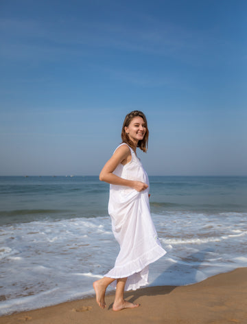 Maternity & Nursing Gowns - Sunflowers Sleeveless