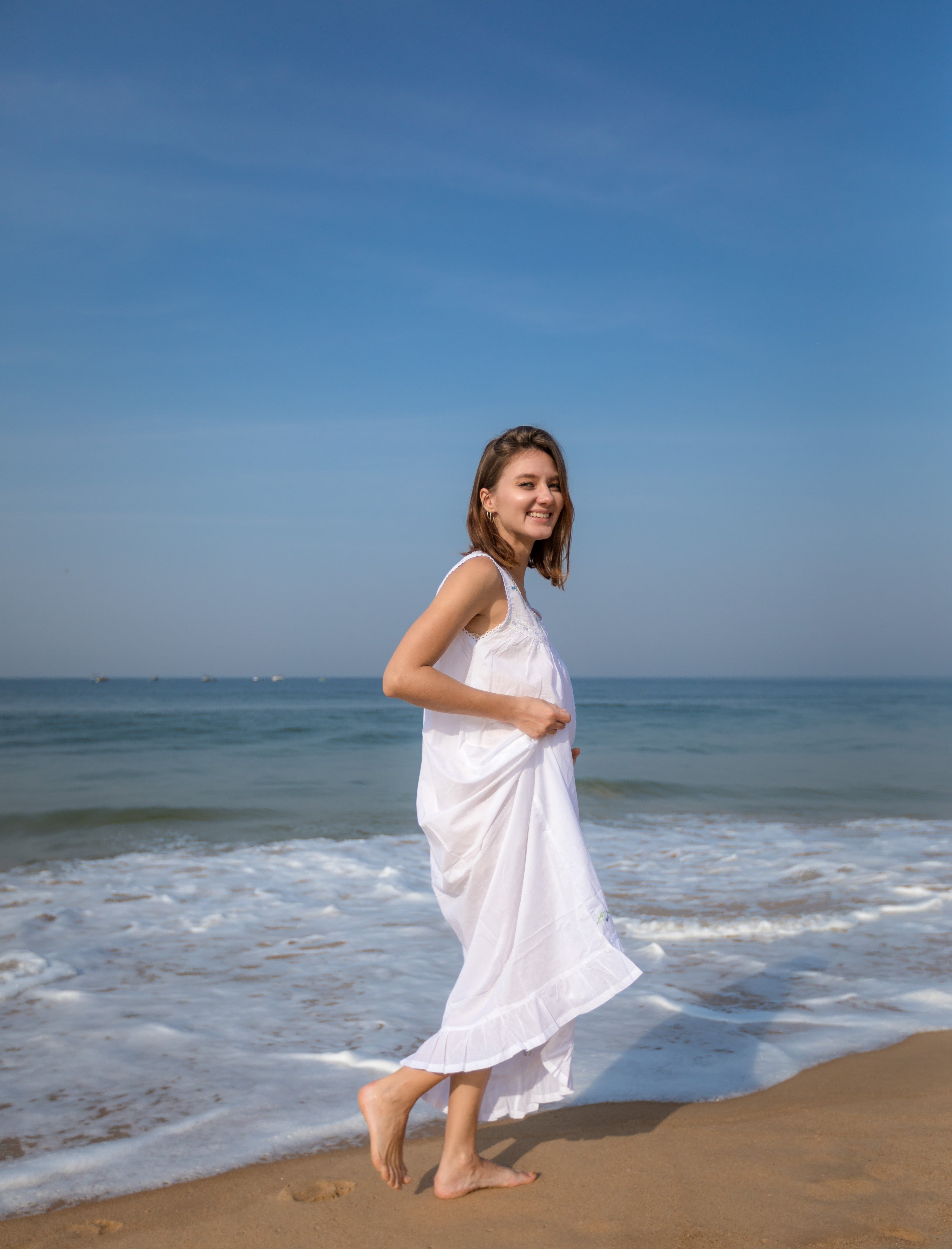 Maternity & Nursing Gowns - Sunflowers Sleeveless