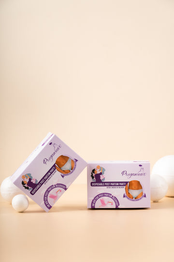 Pregawear Postpartum Disposable Pregnancy Panty for Medium - Heavy Flow