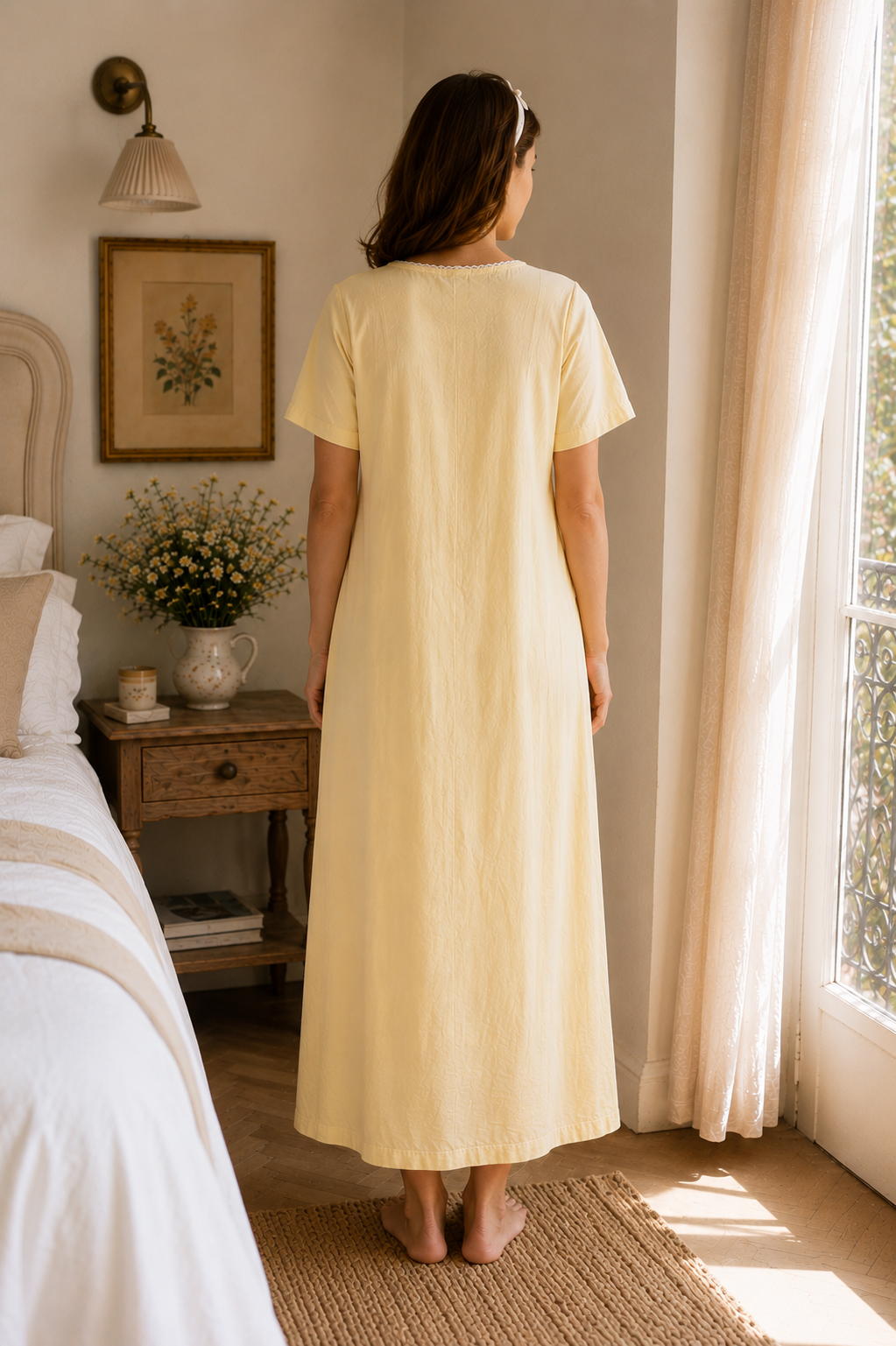 Maternity & Nursing Gowns - Lavender Fields Sleeves